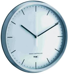 Nástenné DCF hodiny strieborná, EFR 31 cm