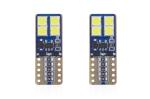 LED žiarovky CANBUS 8SMD 2835 T10e (W5W) White 12V/24V