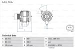 BOSCH Alternátor 0986042640