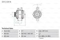 BOSCH Alternátor 0986043660