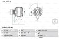 BOSCH Alternátor 0986048611