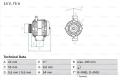 BOSCH Alternátor 0986048781