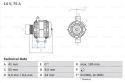 BOSCH Alternátor 0986048781