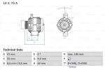 BOSCH Alternátor 0986048781
