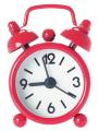 Budík MINI Alarm, červený 6cm