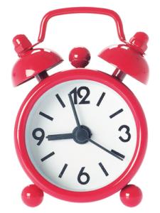 Budík MINI Alarm, červený 6cm