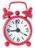 Budík MINI Alarm, červený 6cm