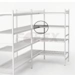 Rohový úchyt k regálovému systému ORU-300