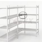 Rohový úchyt k regálovému systému ORU-400