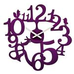 Nástenné hodiny PI:P Koziol  slivková, 45cm