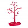 PI: P L držiak strom na drobnosti, malinová ozdoby, transp. červ