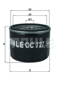 KNECHT Olejový filter OC727