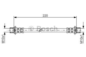 BOSCH Brzdová hadica 1987481132