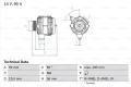 BOSCH Alternátor 0986040180