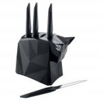 PABLO stojan na nože Koziol + 4 nože na steak, rôzne farby