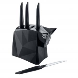 PABLO stojan na nože Koziol + 4 nože na steak, rôzne farby