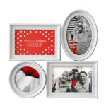 Biely multirám na 4 fotky, Differ