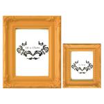 Sada dvoch žltých fotorámov