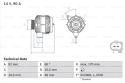 BOSCH Alternátor 0986042730