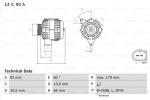 BOSCH Alternátor 0986042730