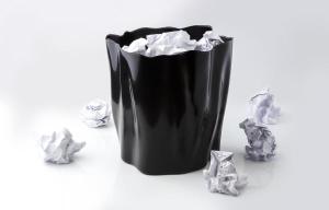 Odpadkový kôš Qualy Flow Bin, čierny