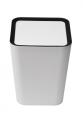 Odpadkový kôš Qualy Mini Square Flip Bin, malý, biely
