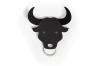 Vešiačik na kľúče Qualy Bull Key Holder, býk čierny