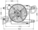 DENSO Ventilátor chladenia motora DER01011