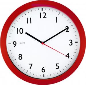 Nástenné hodiny MPM, 2476.20 - červená, 28cm
