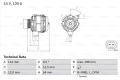 BOSCH Alternátor 0986080370