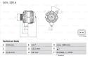 BOSCH Alternátor 0986080370
