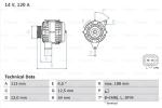 BOSCH Alternátor 0986080370