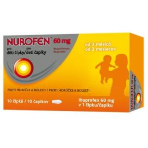 NUROFEN Čapíky pre deti 60 mg 10 kusov
