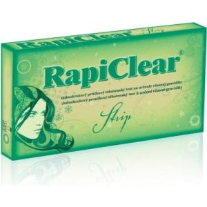 RAPICLEAR Tehotenský test strip 1 kus