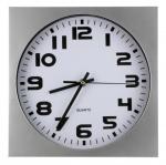 Nástenné hodiny MPM, 2500.7000 - strieborná/biela, 26cm