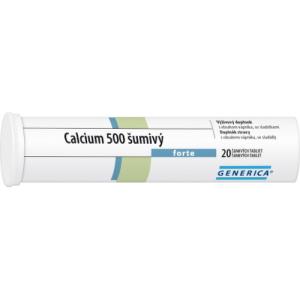 GENERICA Calcium 500 forte 20 šumivých tabliet