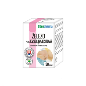EDENPHARMA Železo plus kyselina listová 30 tabliet