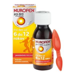 NUROFEN Sirup pre deti 4% s príchuťou jahoda 100 ml