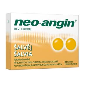 NEO-ANGIN Šalvia 24 tvrdých pastiliek