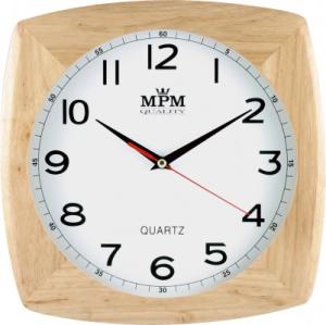 Nástenné hodiny MPM, 2533.51.W - hnedá svetlá, 29cm