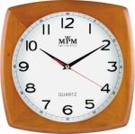 Nástenné hodiny MPM, 2533.52.W - hnedá tmavá, 29cm