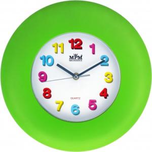 Nástenné hodiny MPM, 2809.40 - zelená, 30cm
