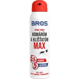 BROS Sprej proti komárom a kliešťom MAX 90 ml