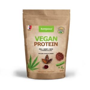 KOMPAVA Vegan protein s príchuťou čokoláda a škorica 525 g