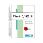 GENERICA Vitamín D3 1000 I.U. 90 kapsúl