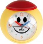 Budík MPM, 2565.1020 - žltá/červená, 10cm