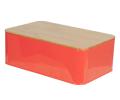 Chlebník s doskou Bread box Solid tin, neon orange