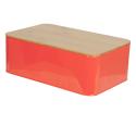 Chlebník s doskou Bread box Solid tin, neon orange