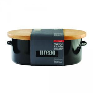 Chlebník TYPHOON Vintage, čierny