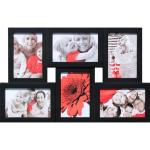 Čierny multirám na 6 fotiek, 47cm